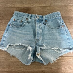 Levi’s Light Blue Denim Shorts